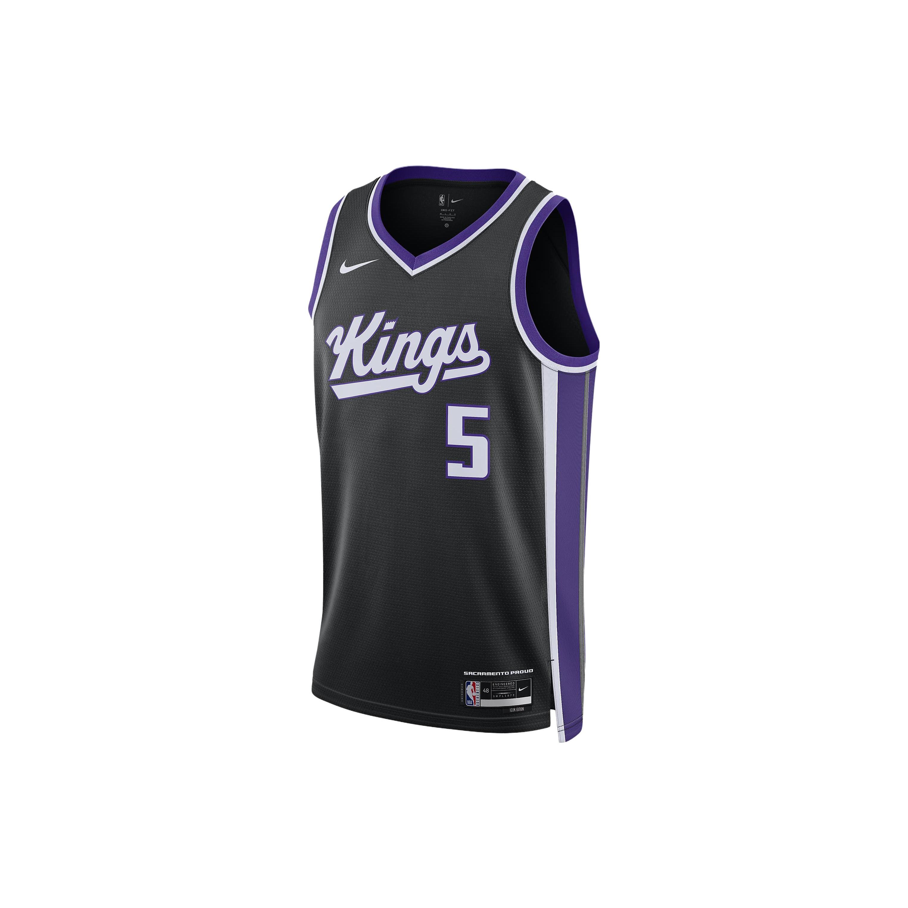 Nike De Aaron Fox Sacramento Kings Icon Edition Nike Dri-FIT Nba Swingman Jersey DX8621-010 XL