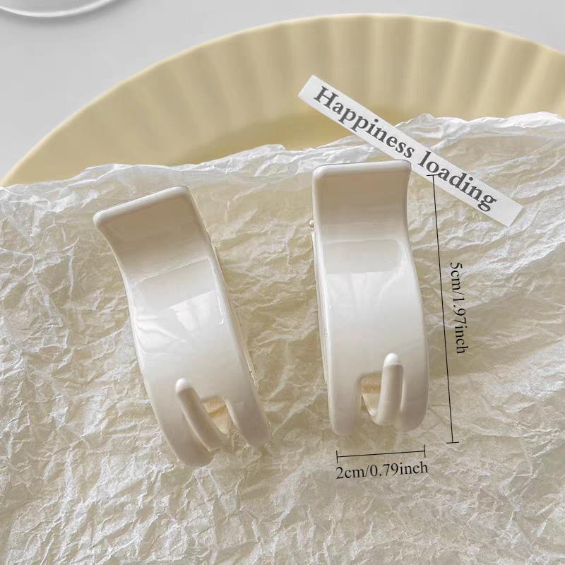 2pc Cute Solid Versatile Hair Claw Clips for Women Girls Hairpin Hairgrip for No Hurt To Hair Accessories Fixed Ponytail Tool