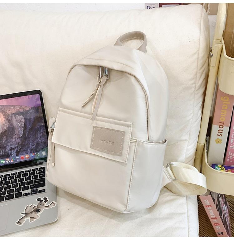 Schoolbag 2025 New Hong Kong Style Retro Backpack Simple Casual Large Capacity Student Schoolbag Versatile Travel Waterproof Backpack