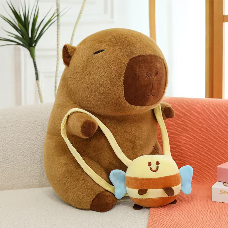 Popular Capybara & Turtle Backpack Plush Toy Pillow - Large Doll Gift