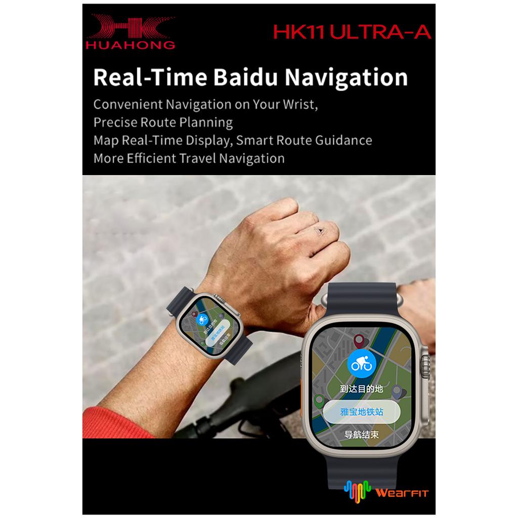 2024 Nowy HK11 ULTRA-A Smartwatch z ekranem Amoled Lokalny Album Muzyczny NFC TWS Smartwatch dla Mężczyzn i Kobiet