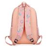 Large Storage Casual Backpack Set, Letter Pattern Student School Bag, Daily Rucksack for Middle School Girls