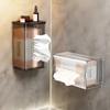 Wall-mounted Tissue Box, Paper Towel Holder, Household Face Towel Storage Box, Toilet and Bathroom Kitchen Hanging Tissue Box