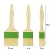 3-Piece Wooden Handle Wool Pastry & BBQ Brush Set