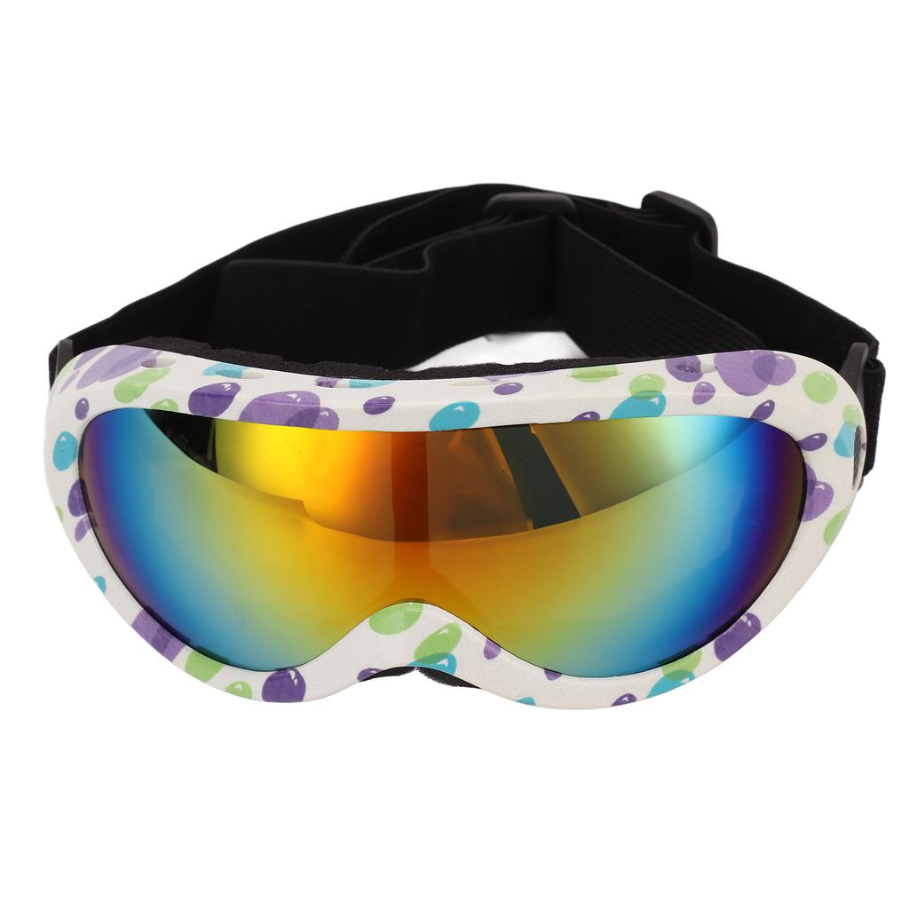 Dog Sunglasses Dog Goggles Pet Glasses UV Protection Winproof for Dogs Eyes Protection Red Lens White Purple Frame