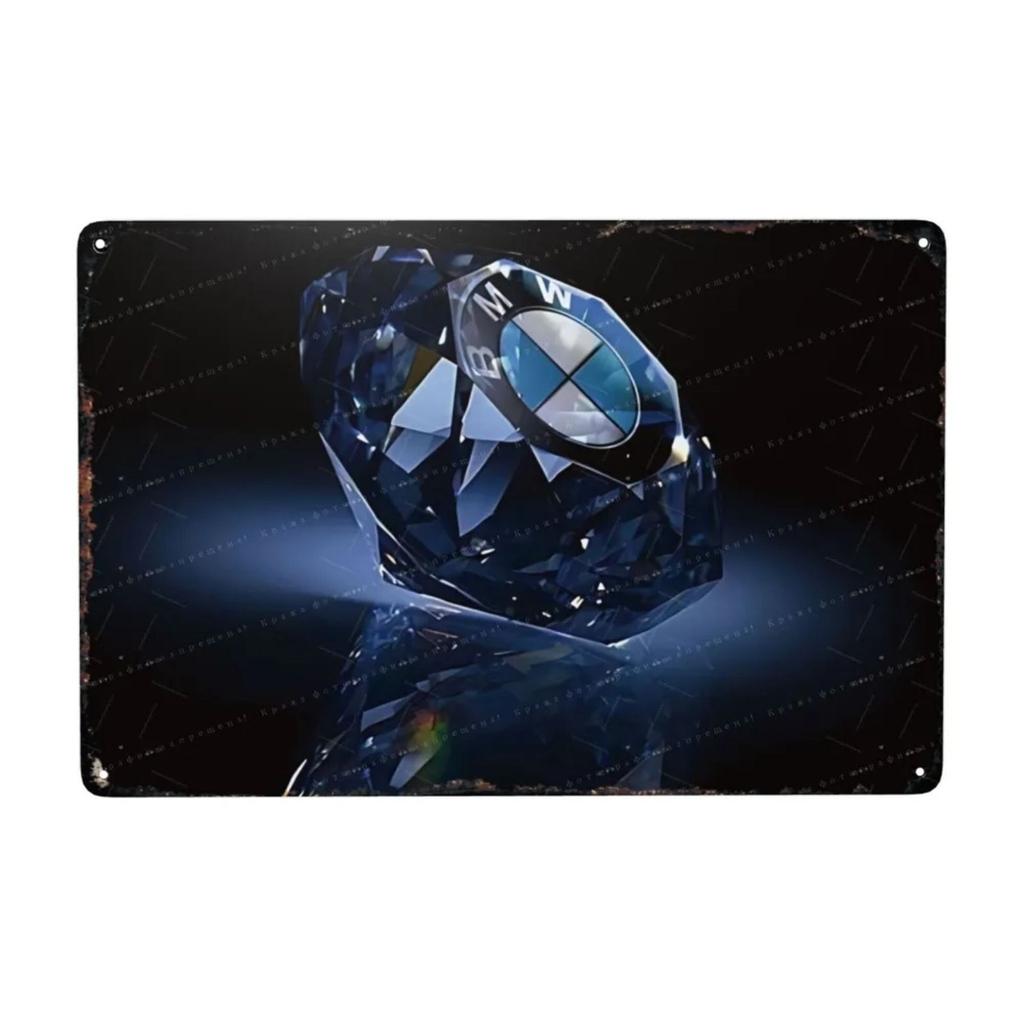 Metal Interior Sports Car Nameplate 20x30cm