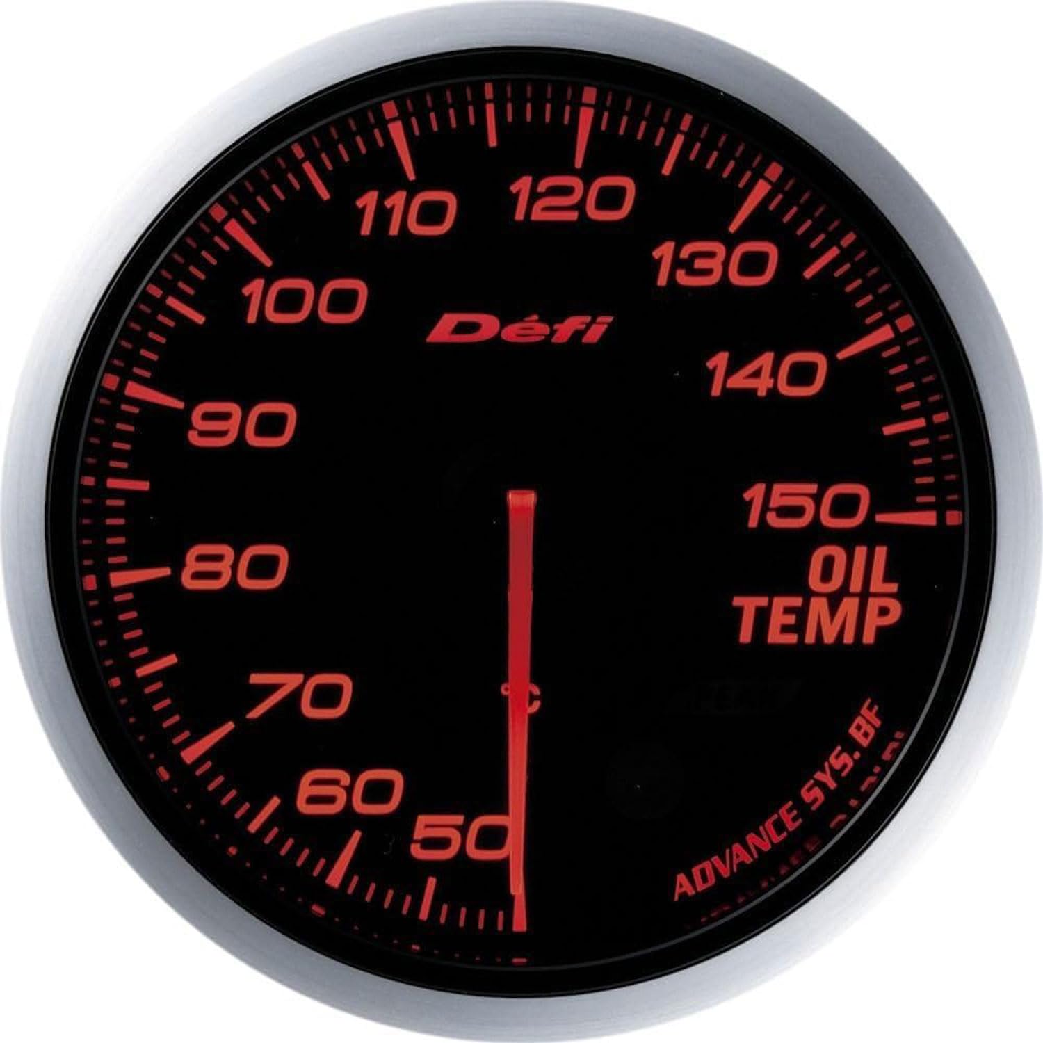 

Nippon Seiki Defi Meter ADVANCE Oil Temperature Gauge DF10402 [Defi-Link BF] (Amber Red)