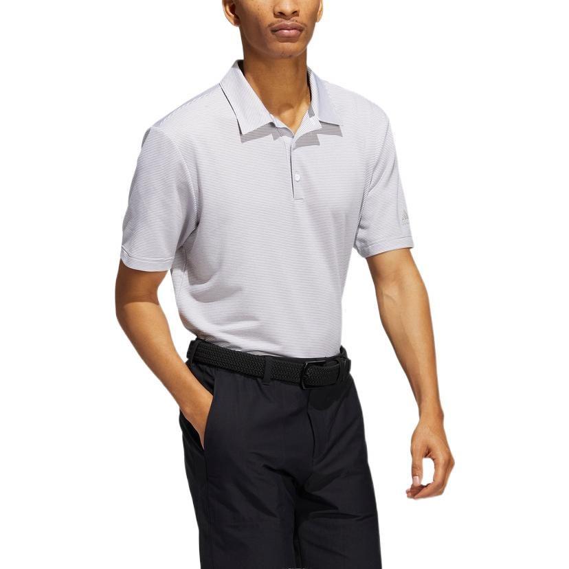 Adidas Polo Shirts Men's Gray Polo Collar Moderate Straight Fit HA9167