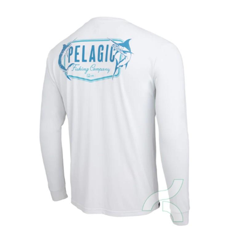 Mens Quick-Dry UV Protection Fishing Shirt Long Sleeve Breathable Outdoor Performance Top Summer