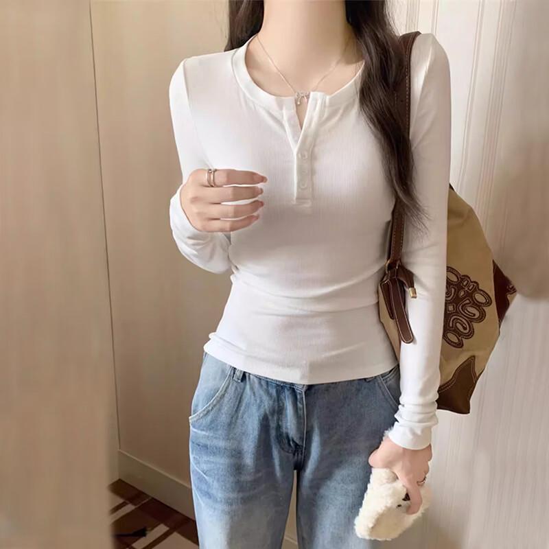 Women's Ribbed Long-Sleeve T-Shirt