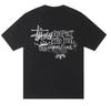 Stüssy Pigmentgefärbtes Schwarzes Respektiere Den Pool XL Brandneues Unisex T-Shirt