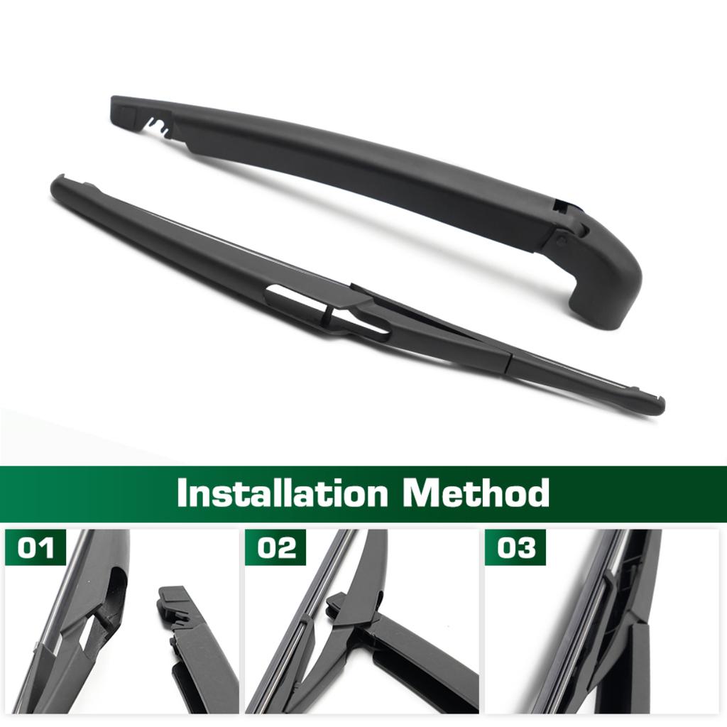 Wiper 11" Rear Wiper Blade & Arm Set Kit For Ford KA MK2 Hatchback 2008 - 2014 Windshield Windscreen Tailgate Window