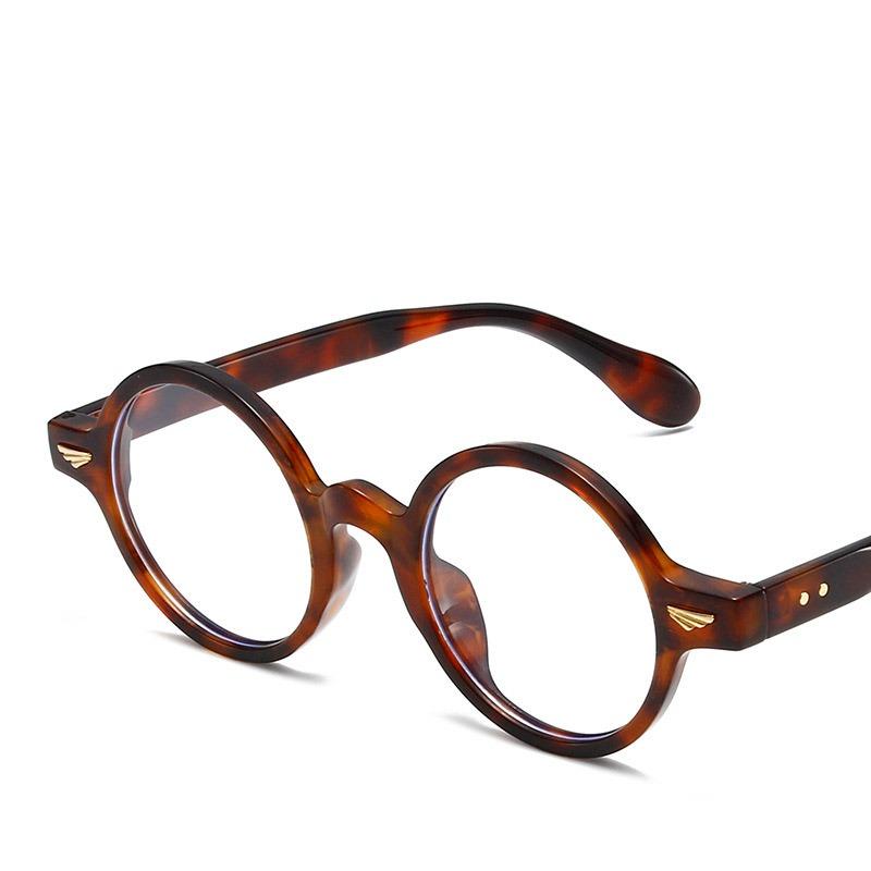 Retro Round Frame Fashion Glasses Anti Blue Light Computer Fashion Lightweight Eyeglasses Women Men