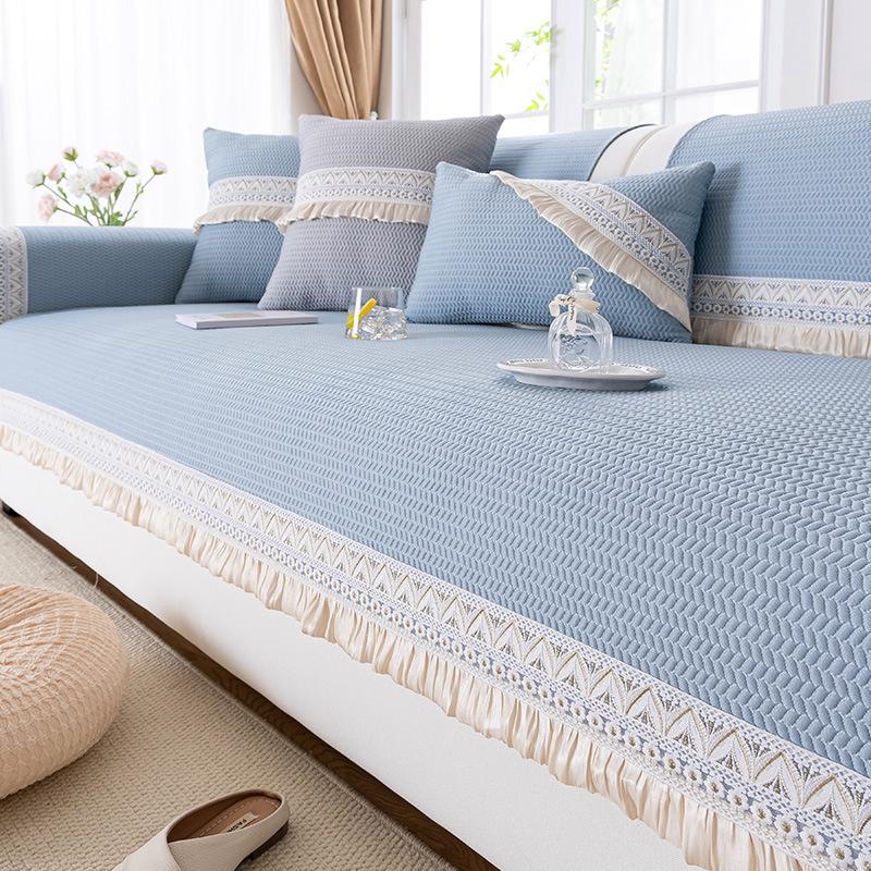 Cool Doudou Sofa Cushion, Light Luxury In Summer, Modern High-End Sofa Cover, Non-Slip Mat, Seat Cushion, Backrest Cover
