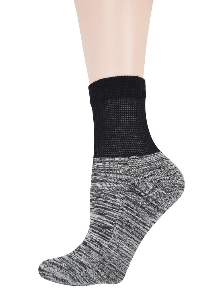 Ankle 6 Pairs of Casual No [Yomandamor] Women's Socks, Socks, Binding, Durable, 22-26cm