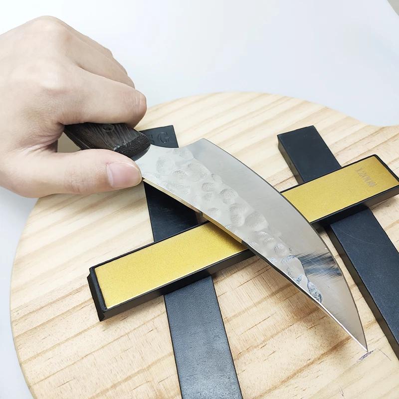 4ks Titanem pokovený Diamantový ostřič nožů Úhel Ostřící kámen Kámen na ostření nožů Diamantový brousek Brusný kámen Nástroj