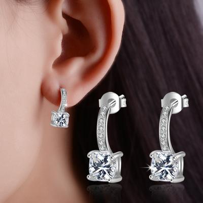 Zircon Earrings Earrings Women Fashion Party Jewelry Sparkling Accessories Daily Wear Gift for Girlfriends