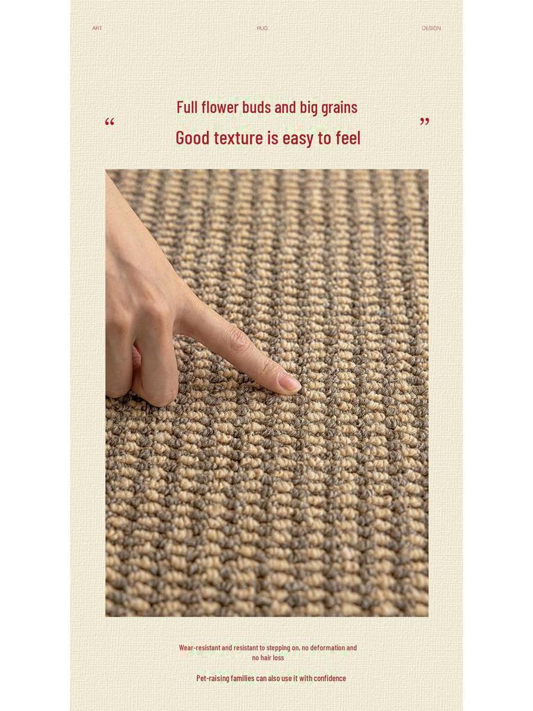 2024 Japanese Tea Room Imitation Sisal Floor Mat for Living Room, Bedroom & Cat Scratch Board
