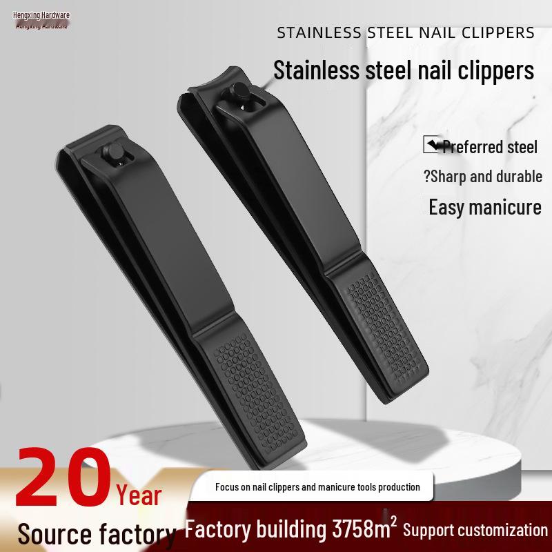 

Large Stainless Steel Toe Nail Clipper with Flat and Curved Blades