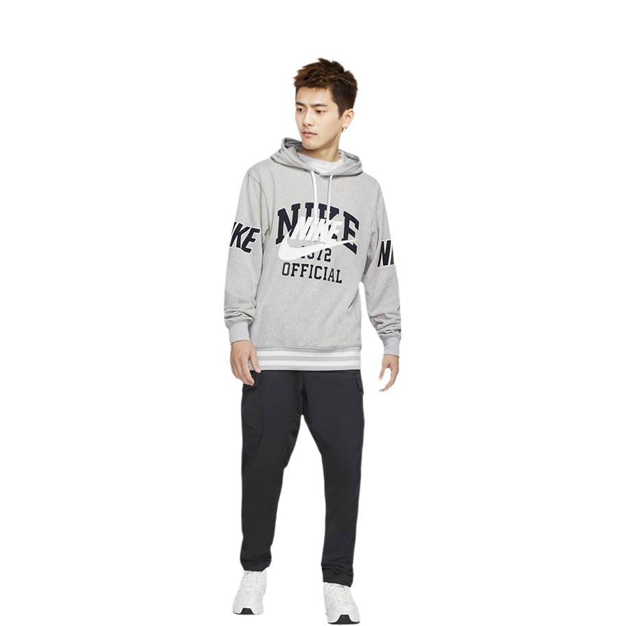 Nike Sweatshirts Men's Gray Hooded Moderate Regular DD6169-050