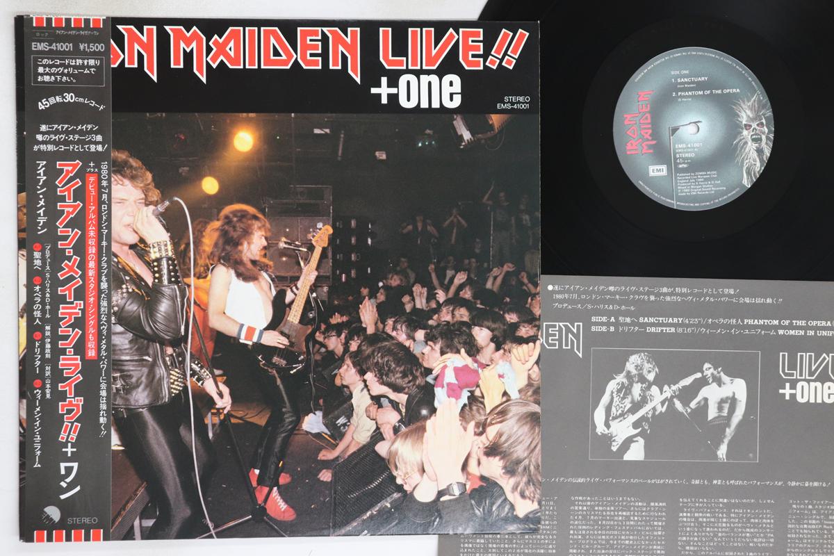 

12-дюймовая пластинка IRON MAIDEN - Live One EMS41001 EMI 1980 Япония Оби Металл Б/У