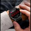 AMOLED Sunn Kroppstemperatur Smart Klokke Herre Bluetooth Call 360*360 HD Skjerm Sport Blodtrykk Hjertefrekvens Smartklokke For Android