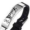 Anime Berserk Symbol Stainless Steel Bracelet Sword Adjustable Wristband Jewelry