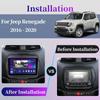 For Jeep Renegade 2016 - 2020 Car Radio Android Multimedia Player Navigation GPS Carplay Screen Auto Stereo Intelligent System