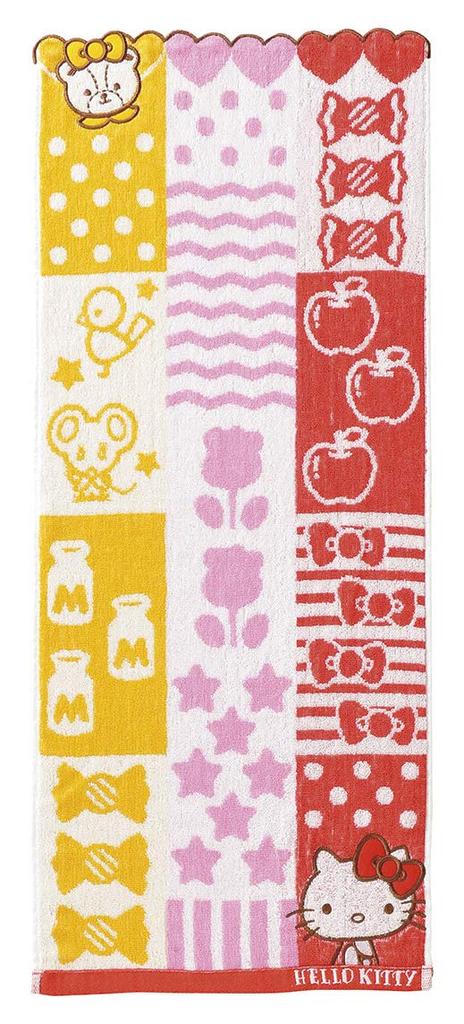 Marushin Sanrio Hello Kitty Face 34 x Chambre Product 3005048700 Towel, 80cm, Kitty, 100% Cotton, Number