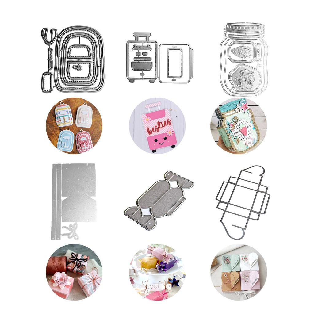 Backpack Box Metal Cutting Dies Stencils for DIY Scrapbooking Decorative Embossing Paper Cards Template Decor Die Cuts