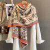 Winter Warm Cashmere Scarf for Women Luxury Pashmina Shawl Wrap Neckerchief Female Bufanda Echarpe Design Poncho Stoles