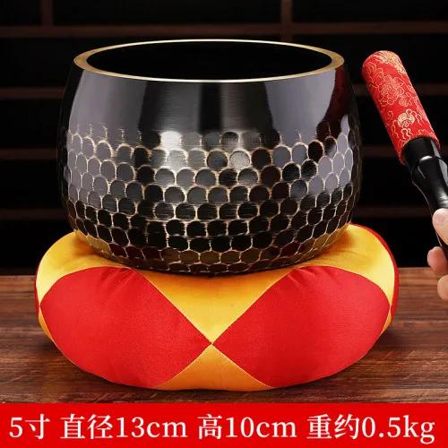 Brass Tibetan Singing Bowl Meditation Yoga Buddha Nepal Singing Bowls Massage Sound Therapy Healing Percussion Instrument Decorative Accessories