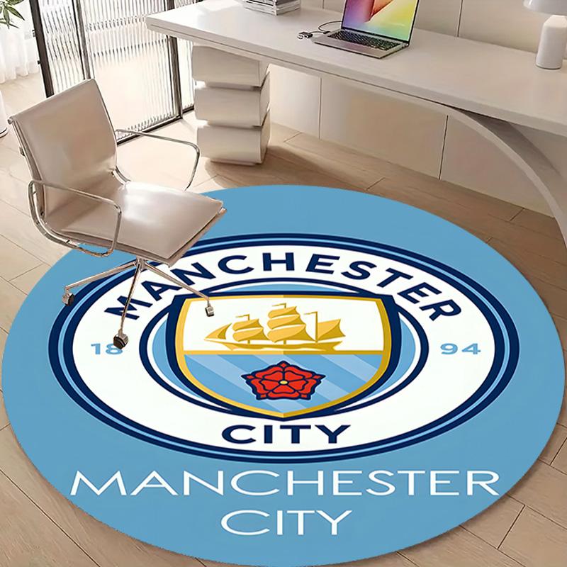 1pc Football Team (32) Design Printed Area Round Carpet for Bedroom Living Room Home Decor Rugs Mat Non Slip Mat Rug for Bedside