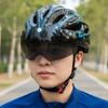Cycling Helmets Comfortable Lining Bicycles Helmets with LED Light & Goggles Bike Helmets Safety Cap for Women and Men