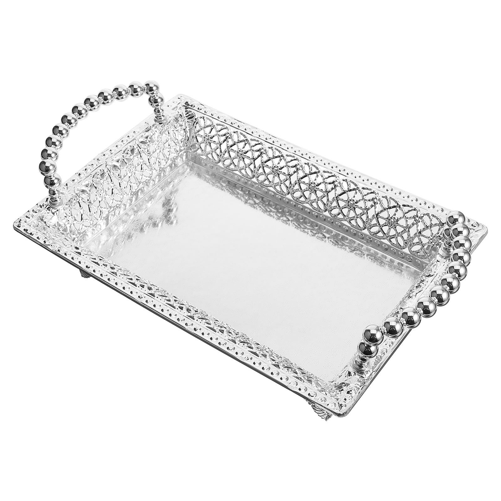 Fruit European Style Large Serving Tray With Handles Snack Serving Plate Dry Fruit Nut Storage Kitchen Organizer Tray