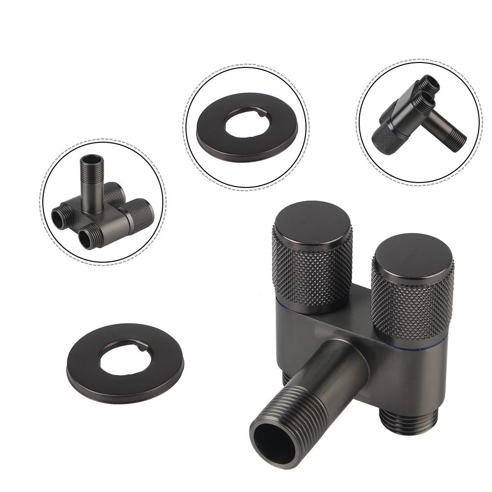 

Toilet Accessories Out Double Control Washing Machine Faucet G1/2 1 In Two Sprayer Faucet Accessory For Bathroom Toilet Bidet Toilet Triangle Valve Silver