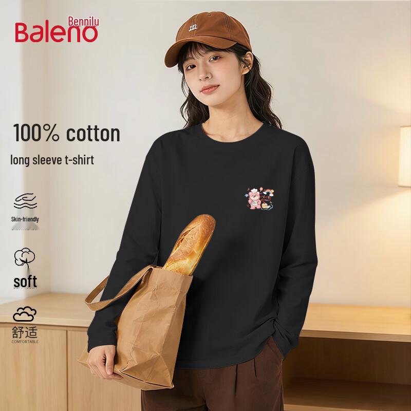 Baleno Women's Pure Cotton Long Sleeve T-shirt