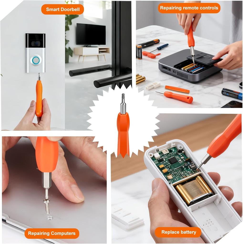 Schroevendraaier voor Videodeurbel, Dubbelzijdige Schroevendraaier Tool voor Vervanging van Camera Videodeurbel, Batterijwissel