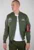 Alpha Industries MA-1 TT Glow In The Dark (116102) Winter Jacket Sage Green (116102-01)