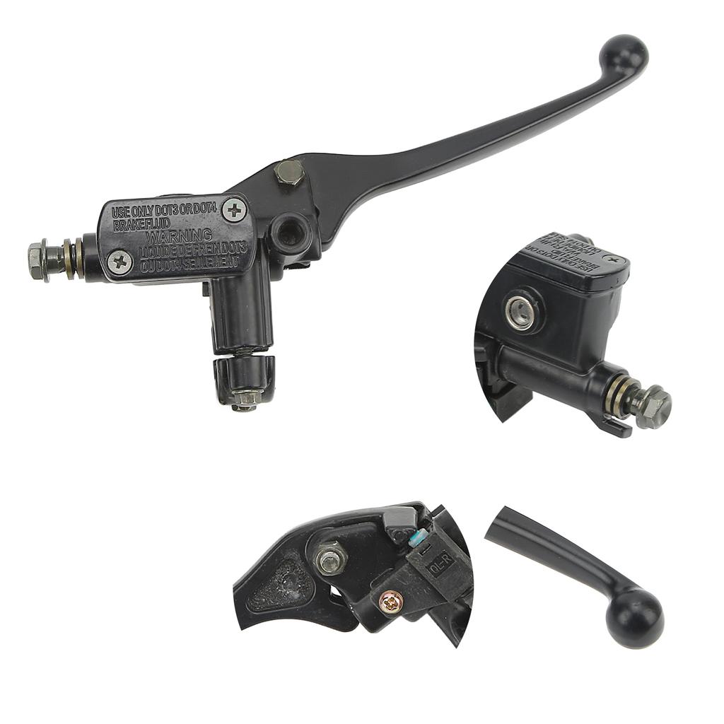 1 Pair 22mm/0.87in Brake Clutch Master Cylinder Lever Black for Gy6 50cc 110cc 125cc 150cc 250cc Scooter