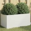 VidaXL Jardinière, Flower Box, Plant Pot, Flower Box, Raised Garden Planter for Patio Terrace, White 841590