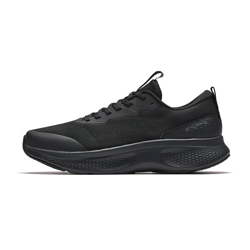 Anta Shining Lite Soft Sole Comfortable Fashion Breathable Wear-Resistant Shock Absorption Low-Top Walking Shoes Men sneaker Basic-Black 112547713-1