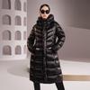 Gaofun Queen 3.0 Women's Long Hooded Shiny Goose Down Puffer Coat