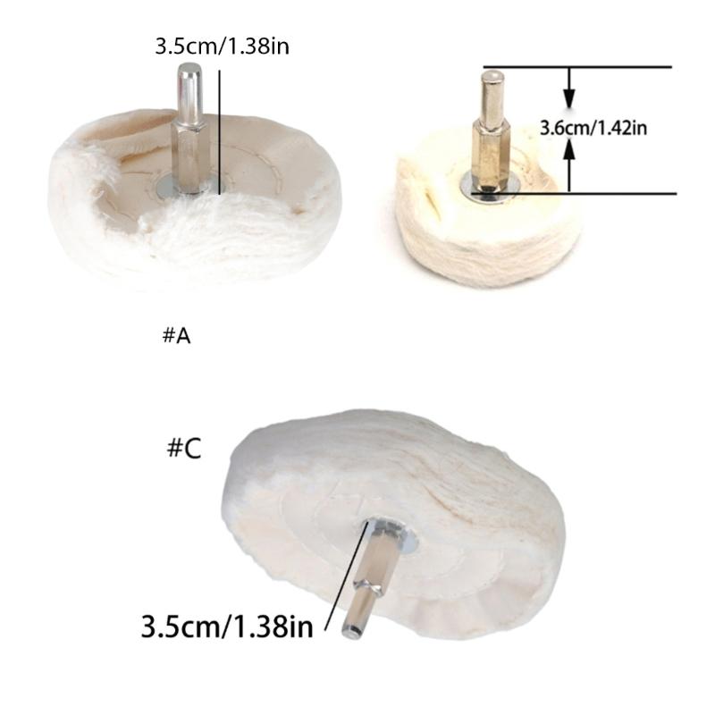 T-förmiger Griff Polierscheibe Stoffscheibe 6mm Schaft Für effizientes Polieren Vielseitige Anwendung in Metall Holz Schmuckarbeiten