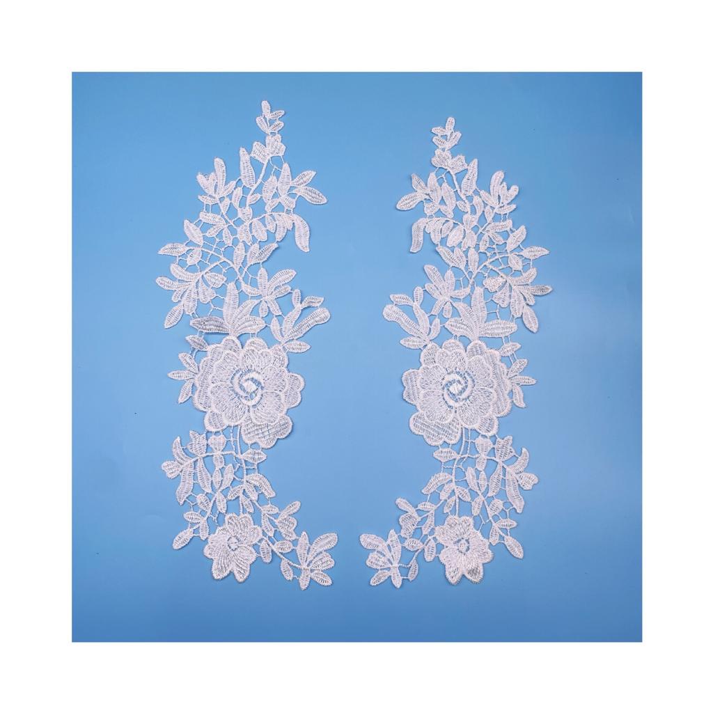 Water Soluble Lace To Flower Cloth Sticker Clothing Lace Decoration Wedding Dress Wedding Shoes Hollow Embroidery Applique Lace Flower