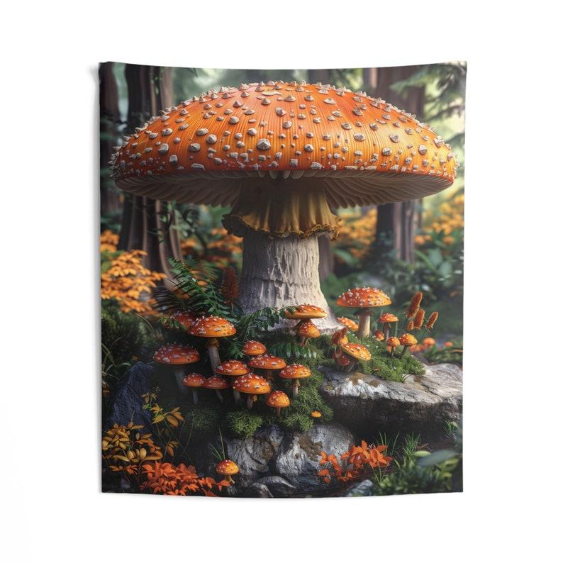 mushroom tapestry 75x100