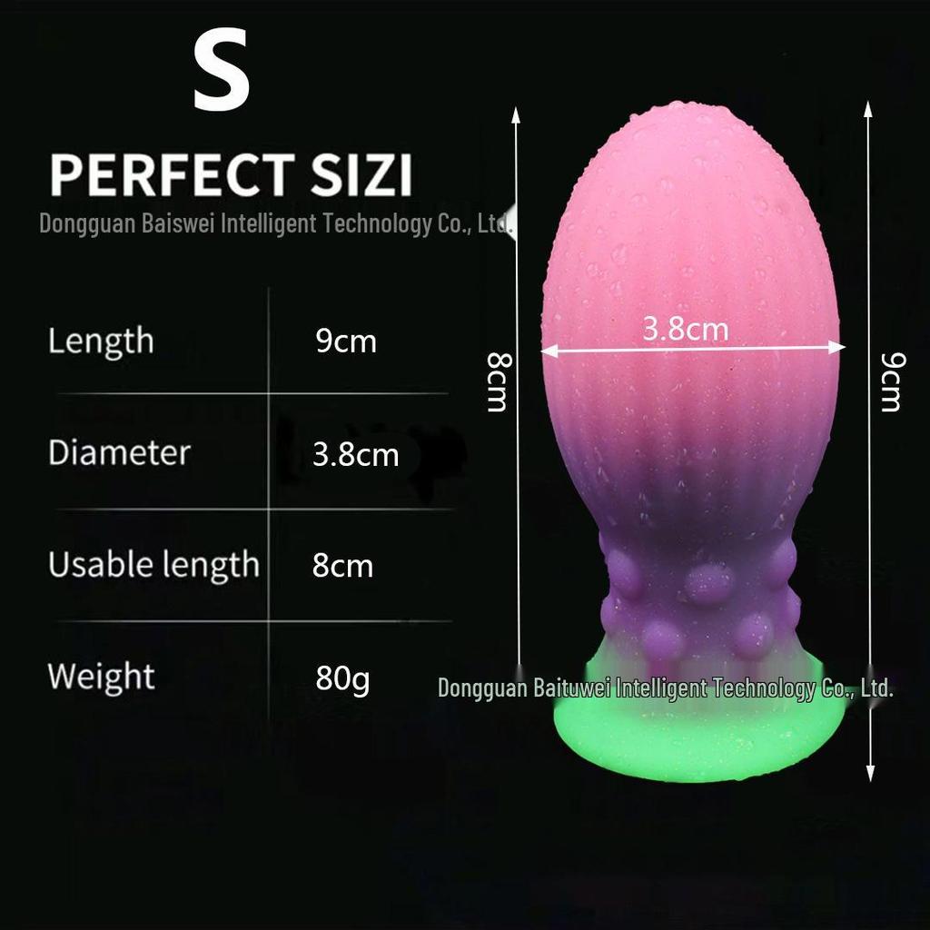 Super Thick Luminous Silicone Anal & Vaginal Dilator Toy for Men and Women