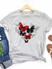 Damenmode Aquarell Pferd 90er Jahre Trend Casual Frauen Kleidung Sommer Kurzarm Graphic Tee T-shirts Weibliche T-shirt Kleidung