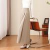 TERRE BLEUE Women's A-Line Pleated Long Skirt