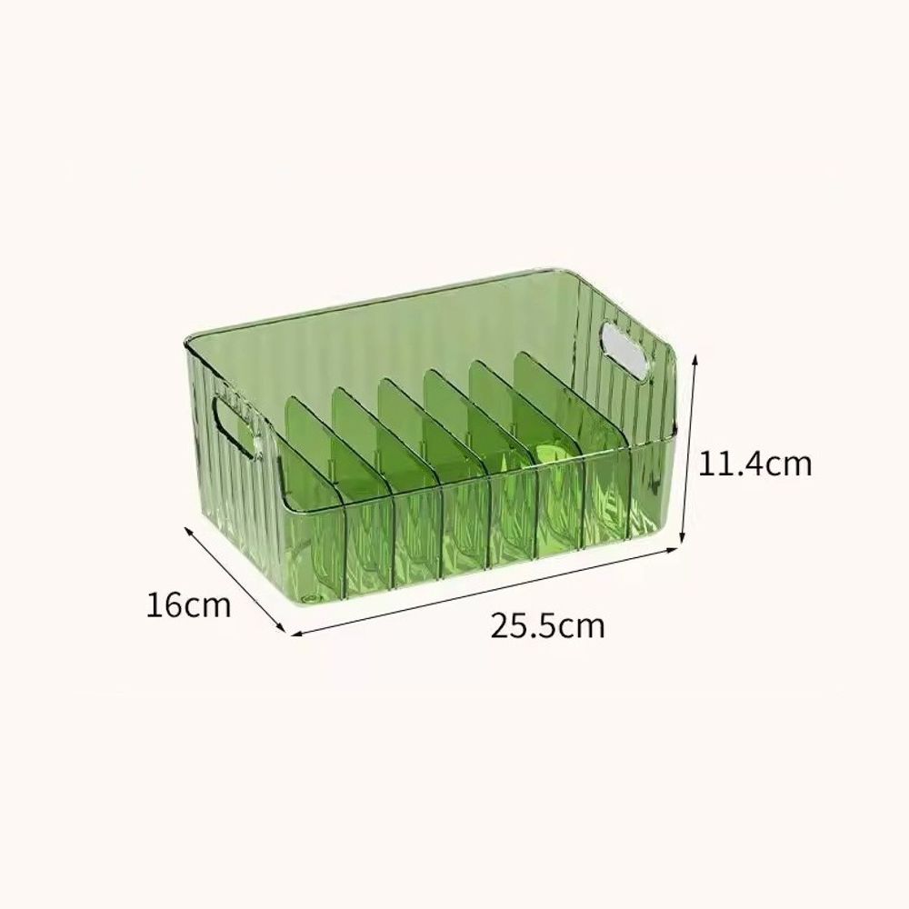 Versatile Organizer Bin Multi-Compartment Food Storage Organizer Storage Box Refrigerator